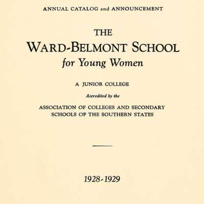 W-B Annual Catalog, 1928-1929