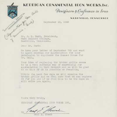 J.E. Burk Letters, 1940