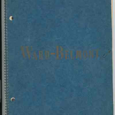 Ward-Belmont Notebook, Blank
