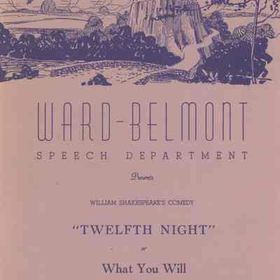 Program for "Twelfth Night", 1951