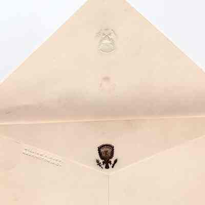 View inside the interior envelope: William H. Rupp, Washington, D.C. on envelope