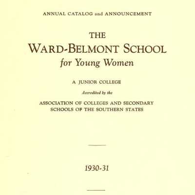 W-B Annual Catalog, 1930-1931