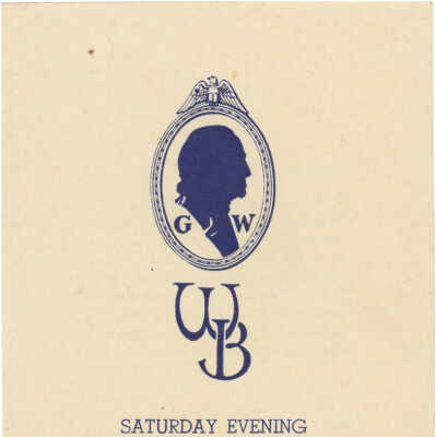 Ward-Belmont George Washington Dinner Menu