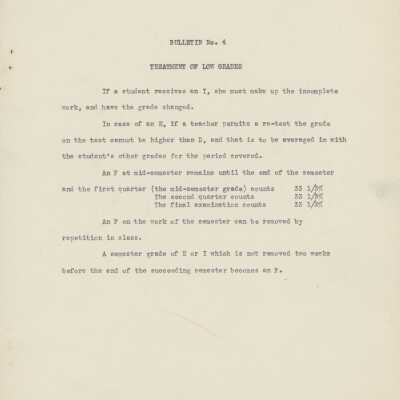Ward-Belmont Bulletins