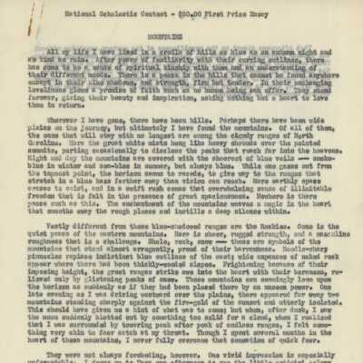 Mountains Essay