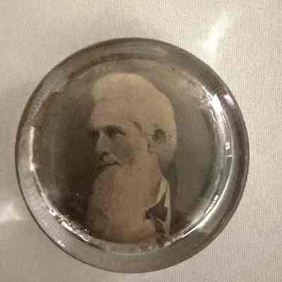 Paperweight with image of Dr. William E. Ward, co-founder of Ward Seminary