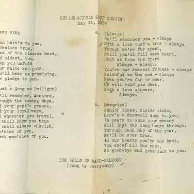 Senior-Middle Step Singing May 31, 1936