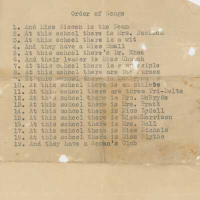 Order of Songs