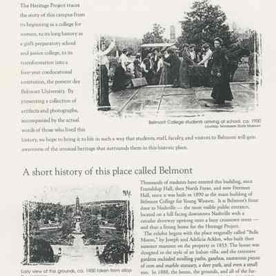 Ward-Belmont Heritage Project