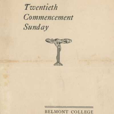 Belmont College, Twentieth Commencement, May 22, 1910