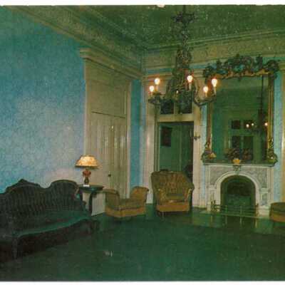 Interior of Acklen Hall Postcard