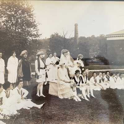 May Day Queen and Court, 1918 Photo