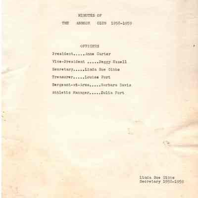 Minutes of the Angkor Club, 1958-1959