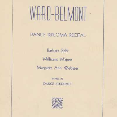1947 Ward-Belmont Dance Diploma Recital Program