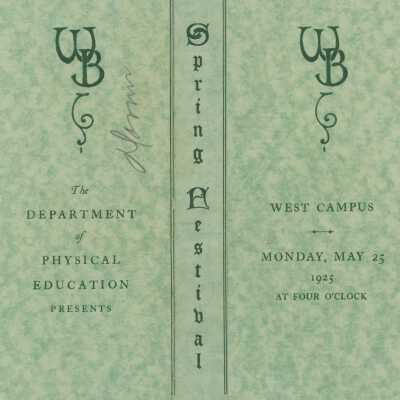 Ward-Belmont 1925 Spring Festival Program