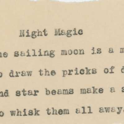 Night Magic Poem