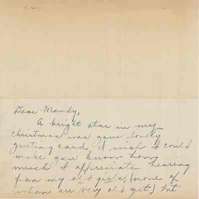 Thank You Note from Susan Souby, 1961