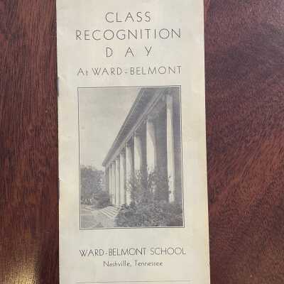Ward-Belmont Class Recognition Day Bulletin
