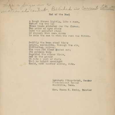 Lyrabeth Fitzpatrick, Essay
