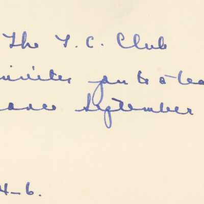 Y.C. Club Invitation