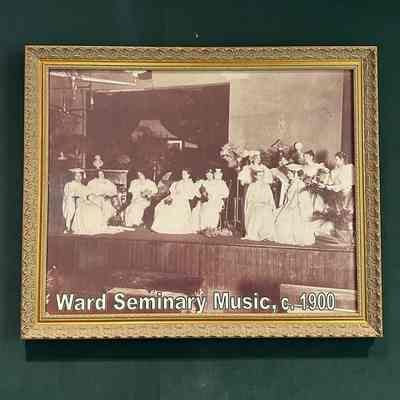 Framed photograph from Ward Seminary Music (c. 1900)