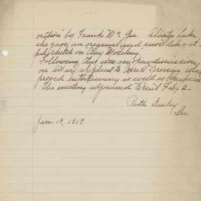 1917 T.C.C. Meeting Minutes