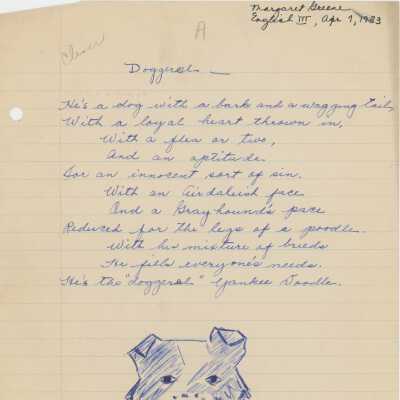 Margaret Greene Poetry, 1933