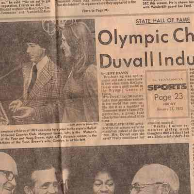 Margaret Groos, Women's Amateur Athlete of the Year: Article from The Tennessean newspaper, Sports section, page 23, January 31, 1975