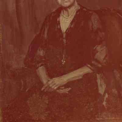 Annie Claybrooke Allison, Age 73, 1945 (printed image and also included is a single slide of the image): Front side of photograph of Annie C. Allison, 1945