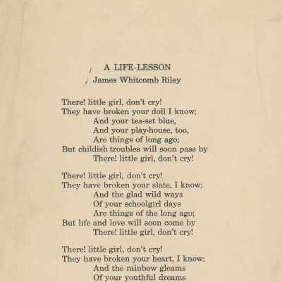 A Life-Lesson