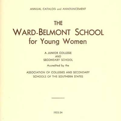 W-B Annual Catalog, 1933-1934