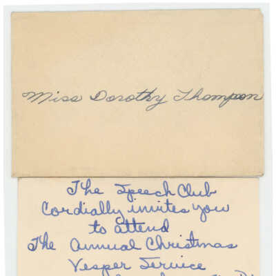 Invitation to the Annual Christmas Vesper Service