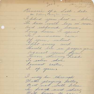 Catherine Crossan Poetry, 1934