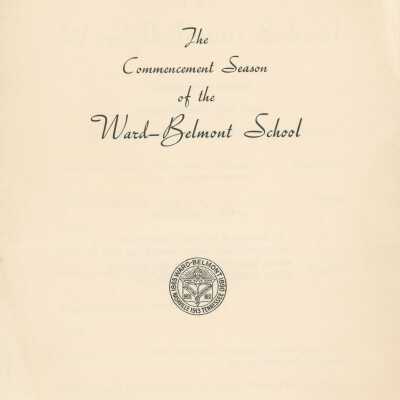 Ward-Belmont Commencement Program, 1947