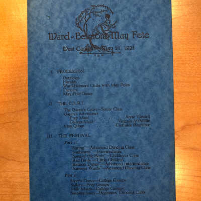 May Fete Bulletin, 1921