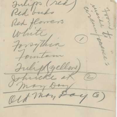 May Day Flowers List