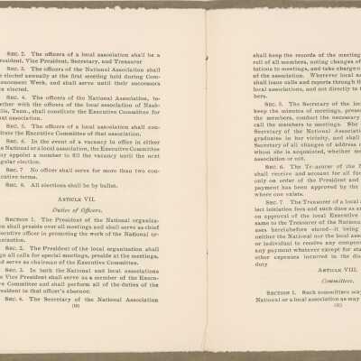 Article VI Sec 2 - Article VIII Sec 1: Pages 10-11