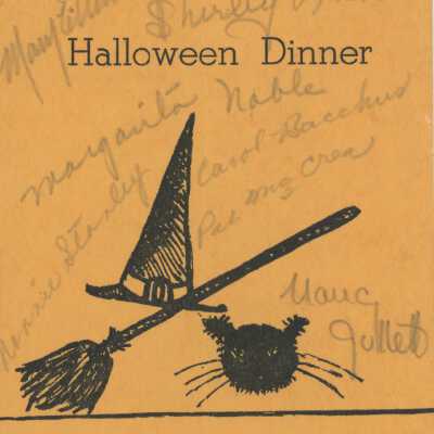 Ward-Belmont Halloween Dinner Program, 1946