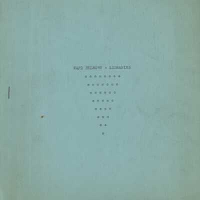 Ward-Belmont Libraries (Informational Booklet)