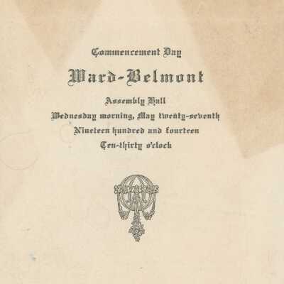 Ward-Belmont 1914 Commencement Day Program