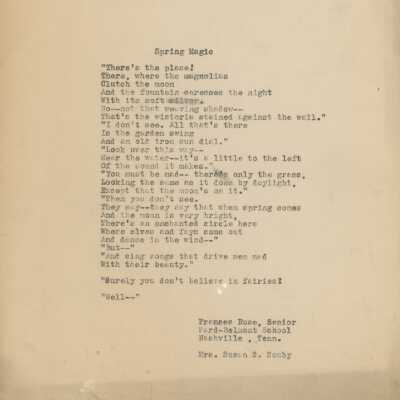Frances Rose Poetry