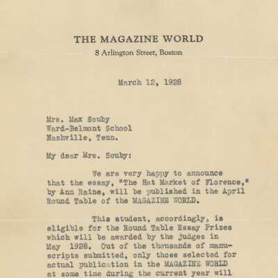 The Magazine World, 1928