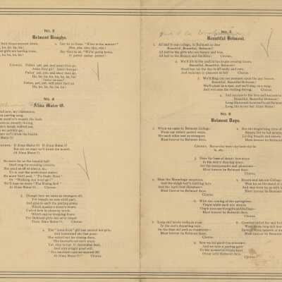 Belmont Boughs, Alma Mater, Beautiful Belmont, and Belmont Days: Pages 2-3