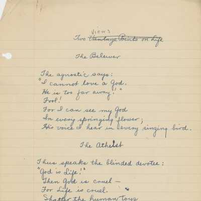 Bonnie Hager Poetry, 1934
