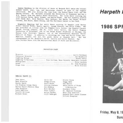 1986 Spring Concert
