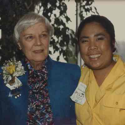 Polly Fessey and Normalinda Alampay Aguila, Class of 1980