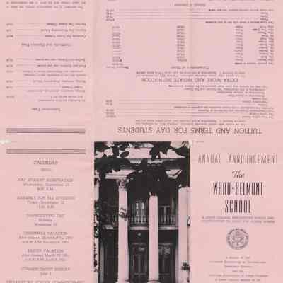 Ward-Belmont Annual Announcement, 1950-51