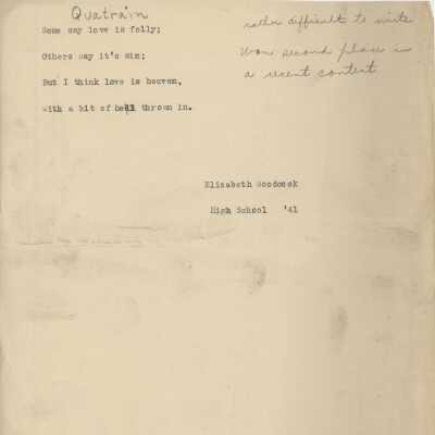 Elizabeth Woodcock Poetry