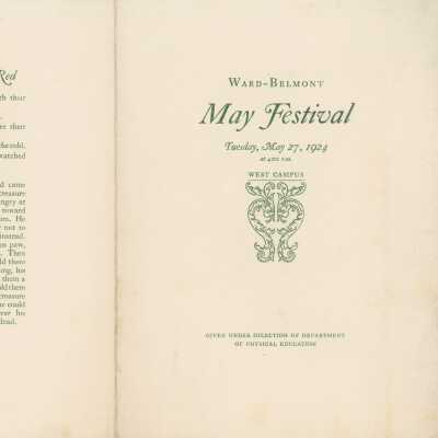 Ward-Belmont 1924 May Festival Program