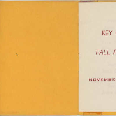 Dance Card Key Club Fall Formal - Pg. 1